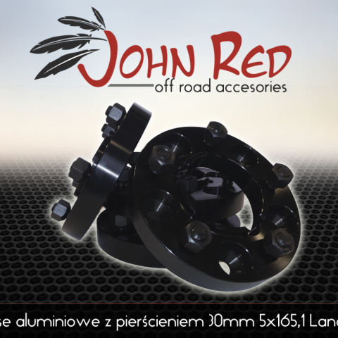 Dystanse aluminiowe z pierścieniem 30mm 5x165,1 Land Rover